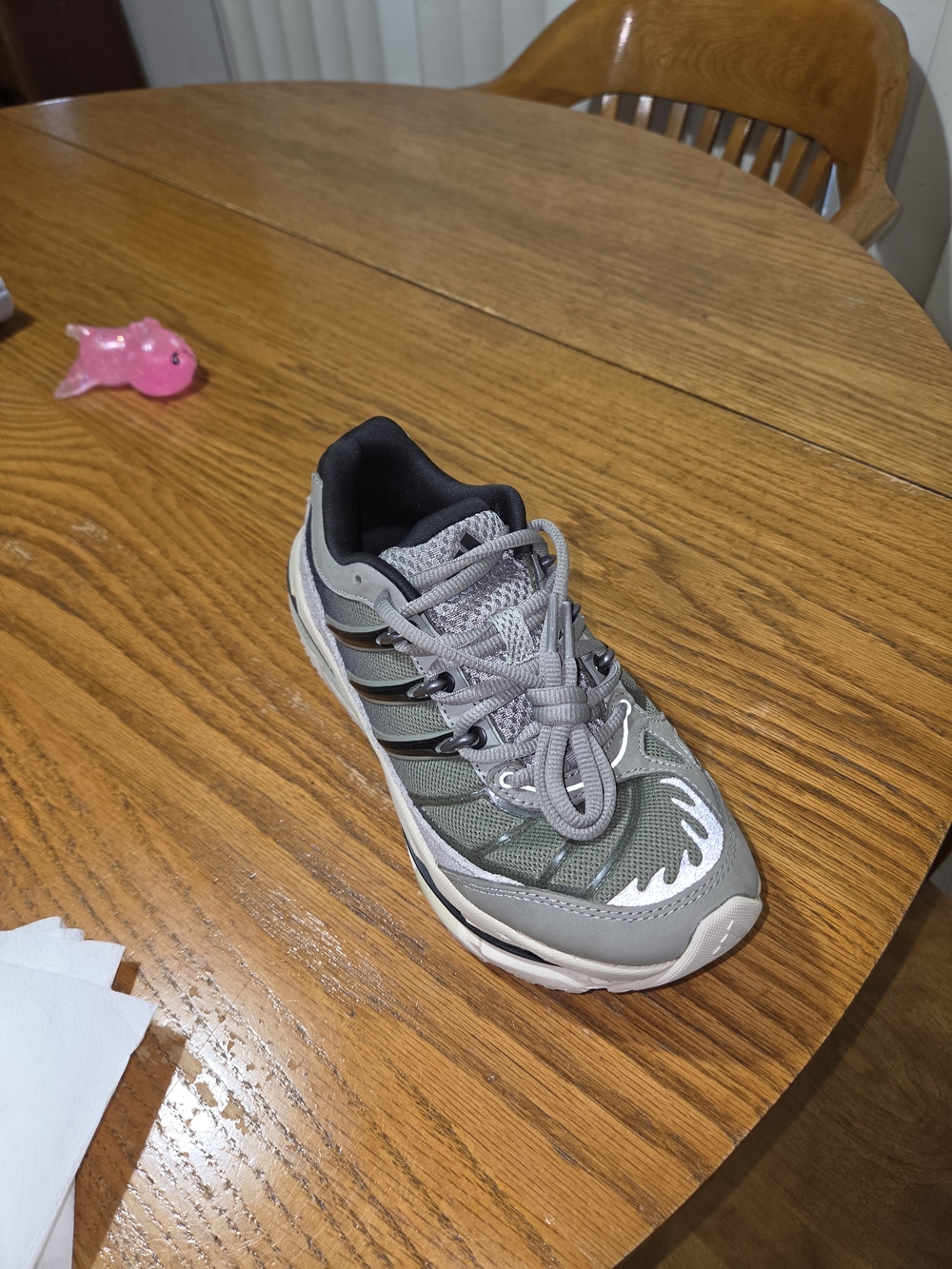 adidas Kids Gray and Black Athletic Sneakers